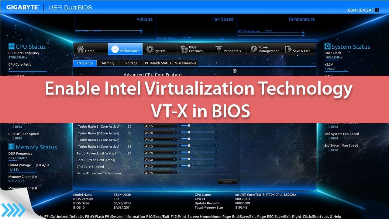 mac os x 2017 vt-x or amd-v virtualization must be enabled in your computer’s bios