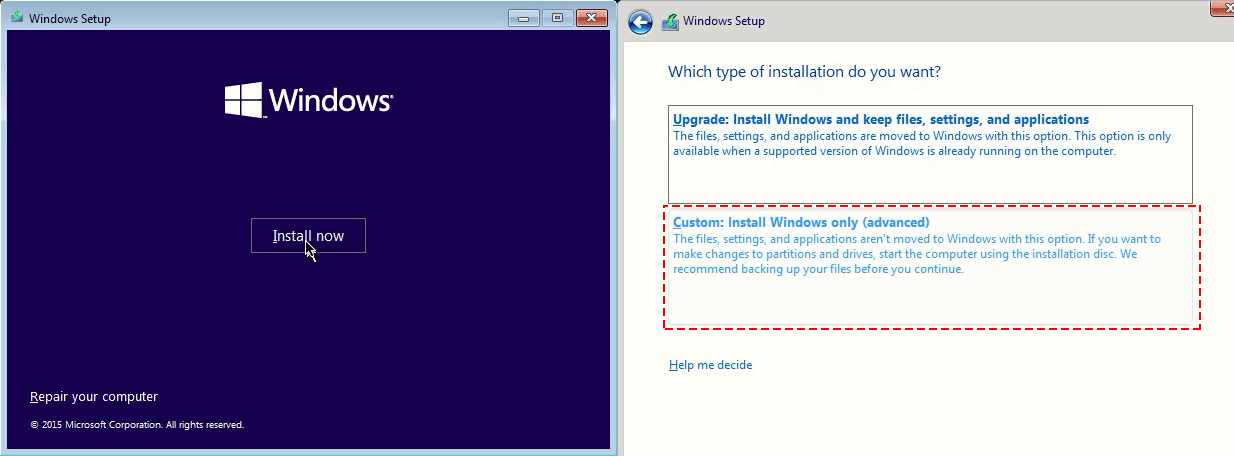 Install Windows 10 on VirtualBox