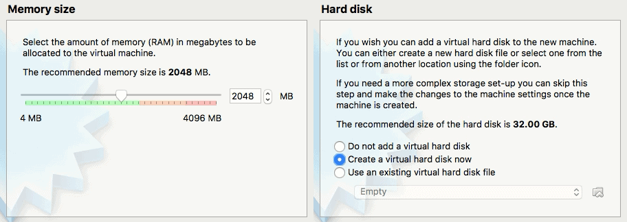 Memory and Hard disk