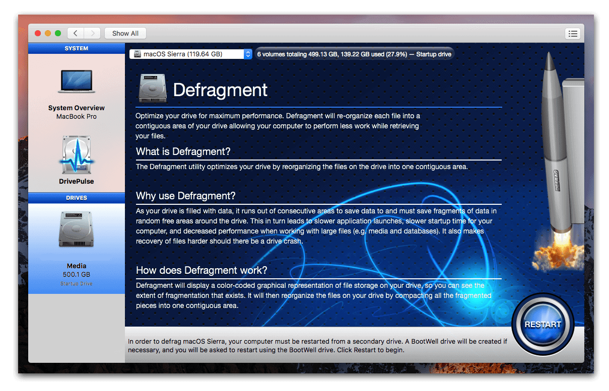 defragmenting software for mac