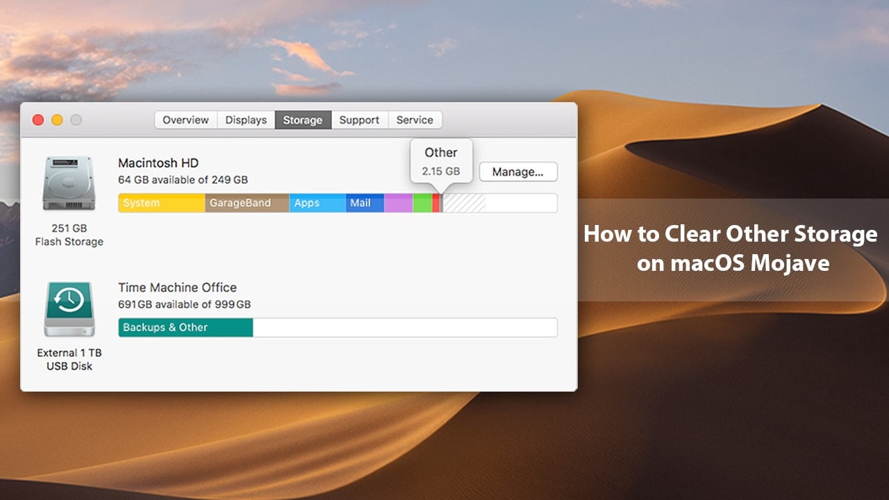 clear other storage on mac