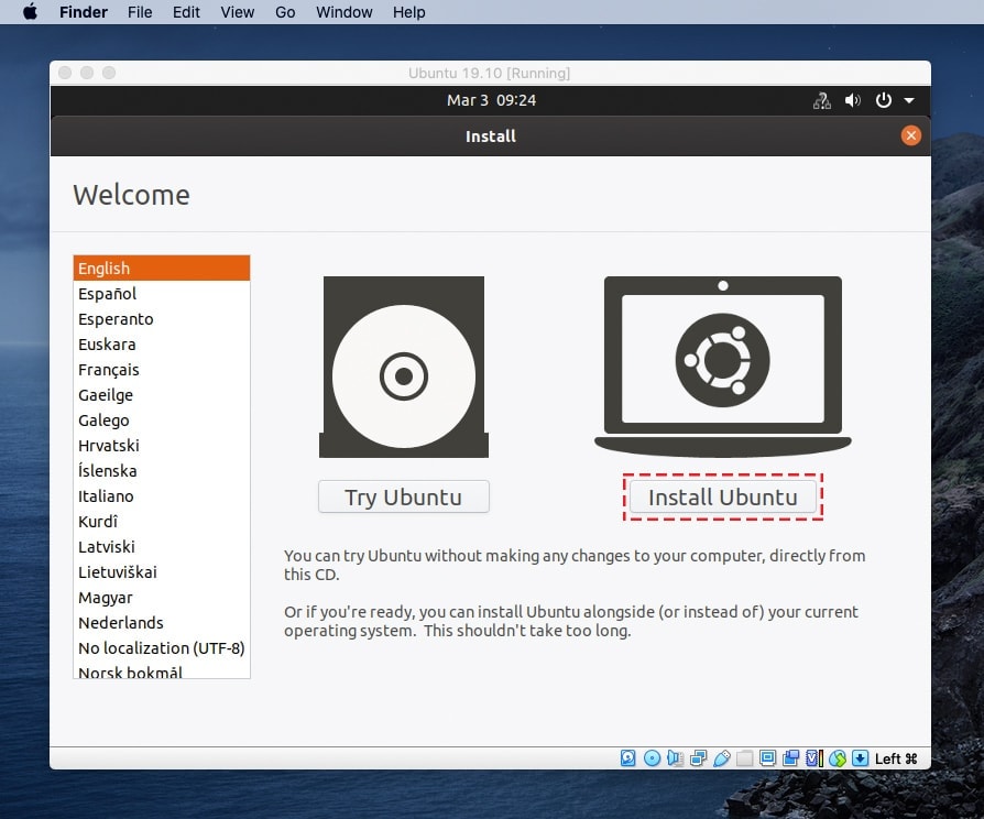 ubuntu virtual machine for mac