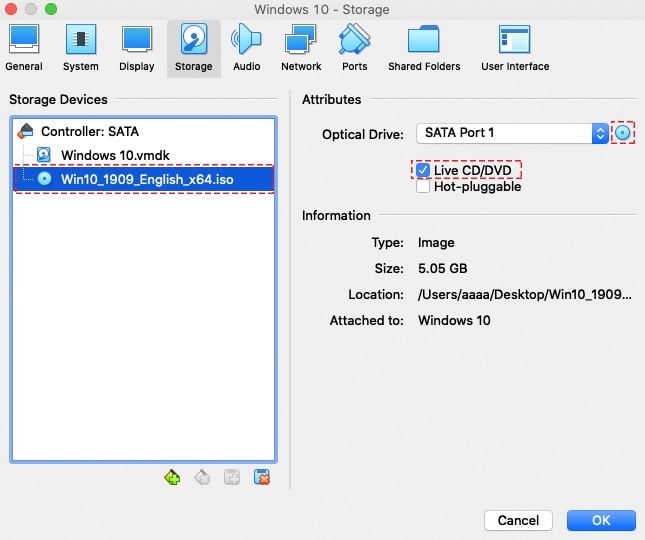 transfer from parallels to virtualbox