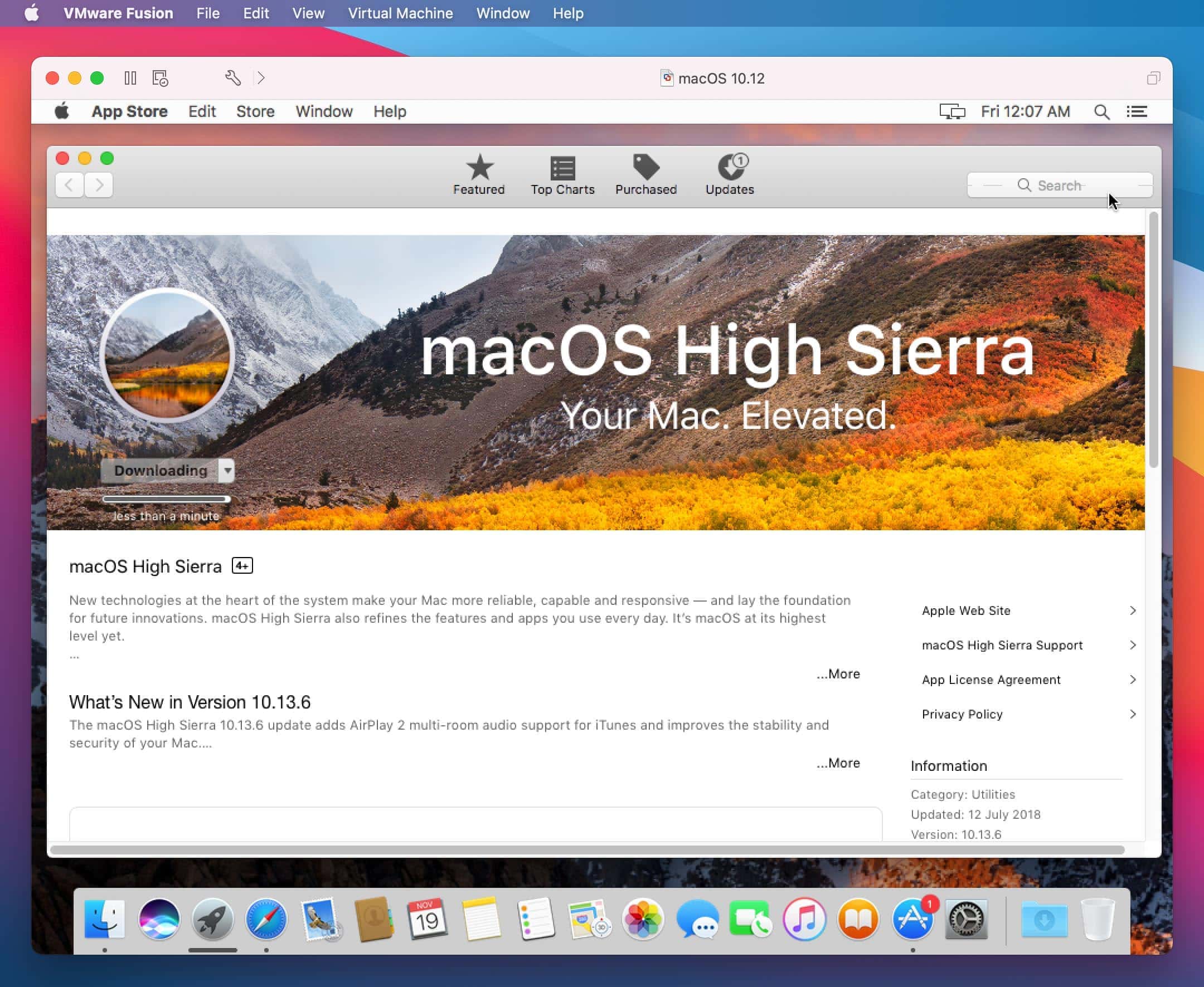macos high sierra download page.