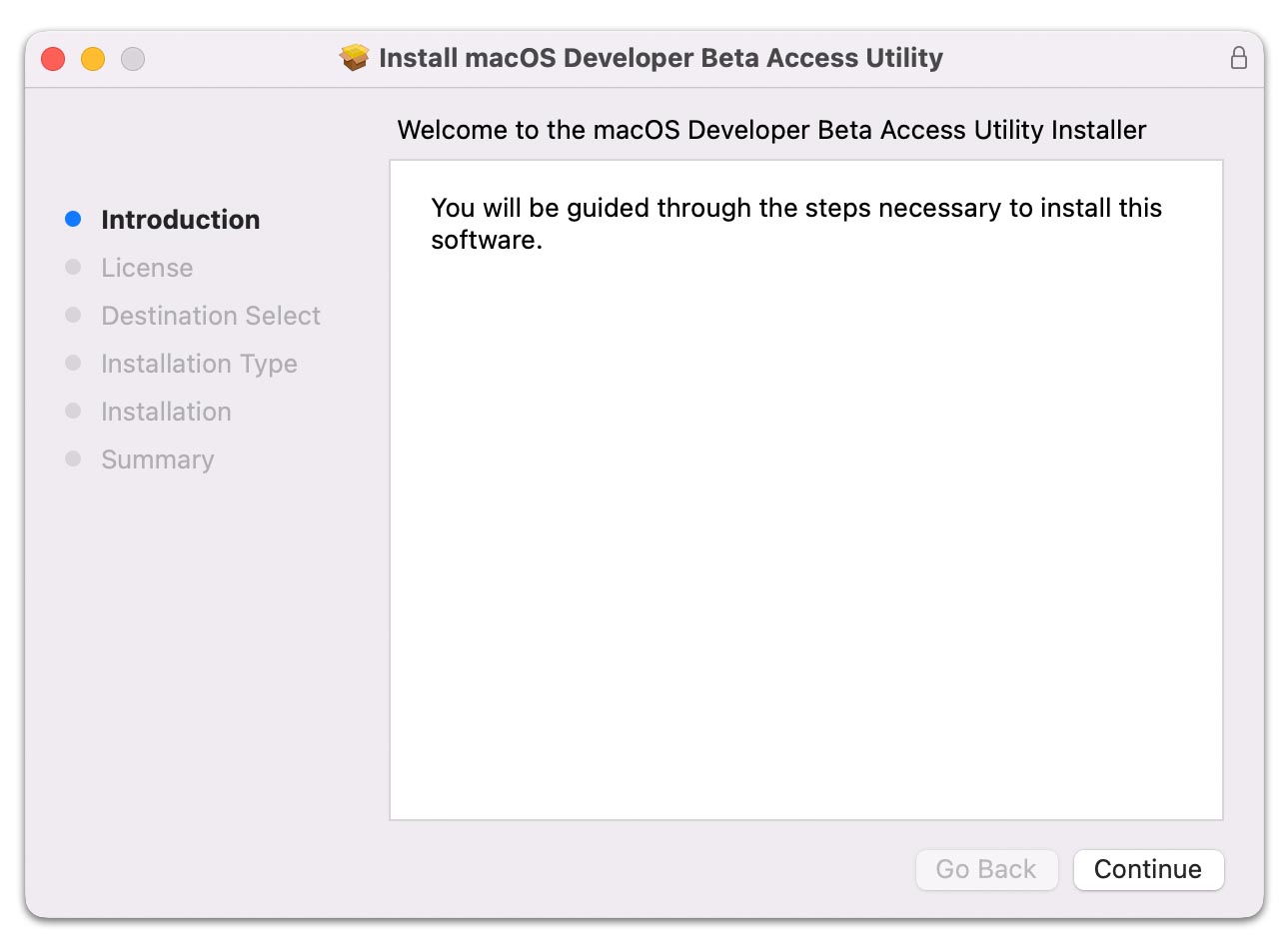 mac os developer beta access utility download