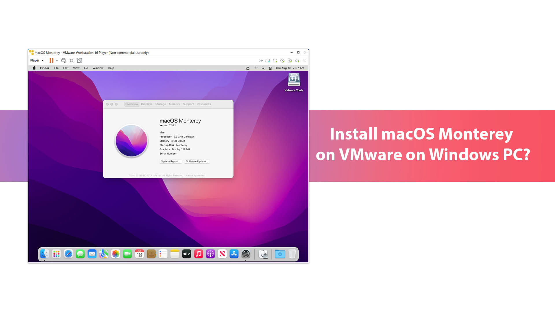 How to Install macOS Monterey on VMware on Windows PC